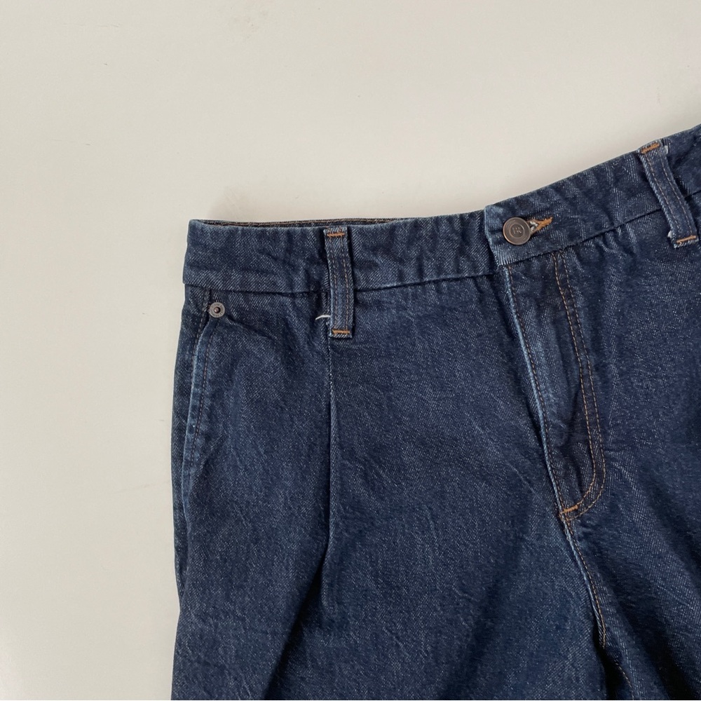 Banana Republic Luxe Mid Rise Straight Denim Jeans Dark Wash, Size 28/6 Regular - Picture 6 of 14